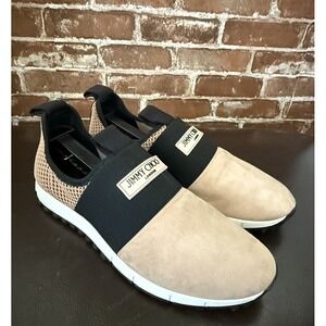 Jimmy Choo Oakland Suede And Mesh Sneakers In Ballet Pink Size‎ 39 / 9 $596